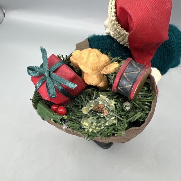 Vintage Santa Collectible World Bazaars Santa with Toy Sack 80525 #6 - Picture 9 of 16